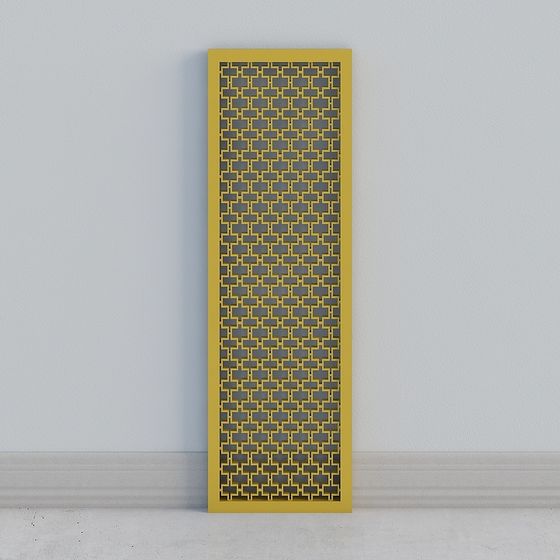 Lattice Panel 3D Model for Modern Design