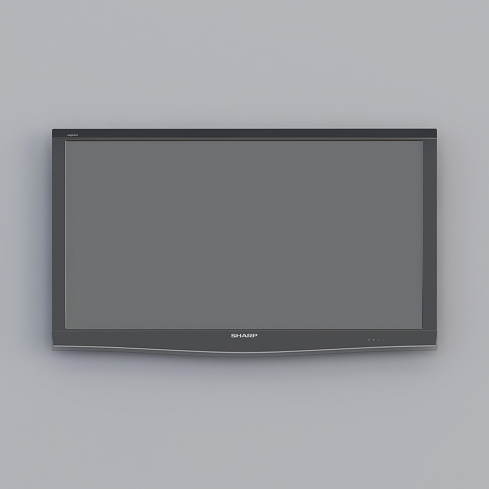 Televisore nero moderno