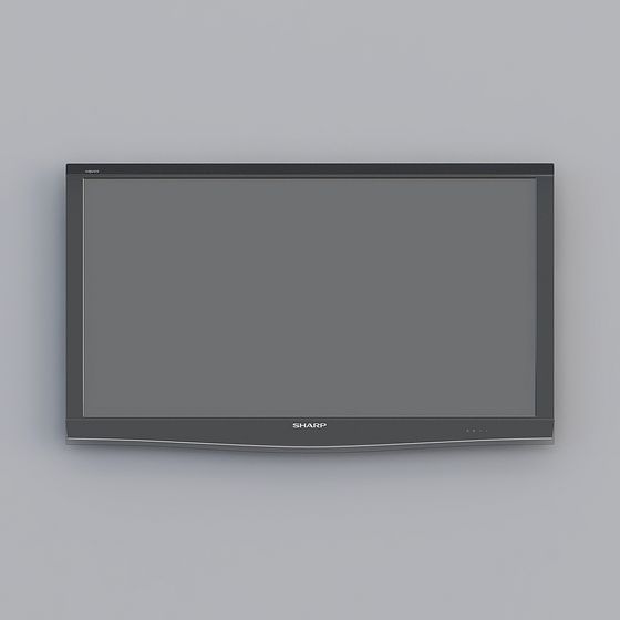 Televisore nero moderno