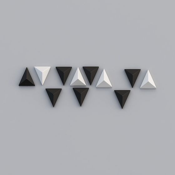 Triangular Mirage Low-Poly 3D model