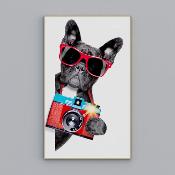 Charming French Bulldog 3D model for Creative Projects