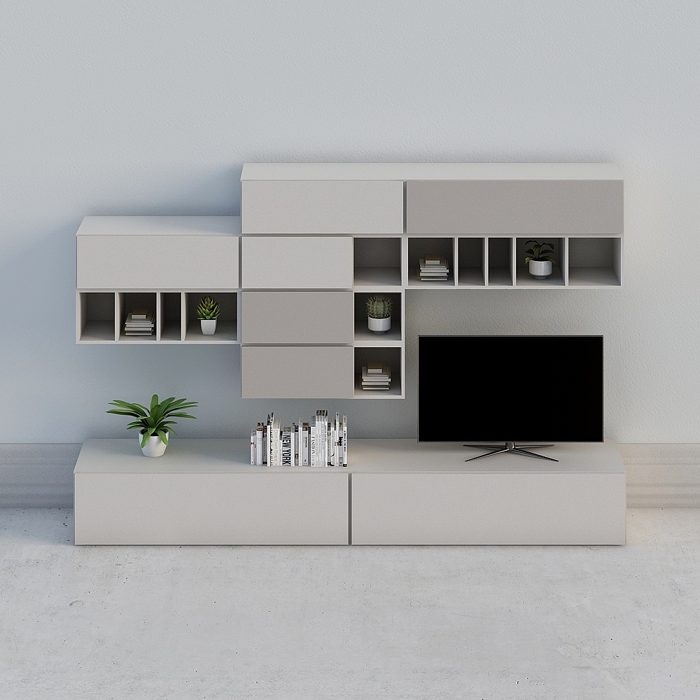 Personalizzazione per tutta la casa - Mobile TV nordico moderno con cucina