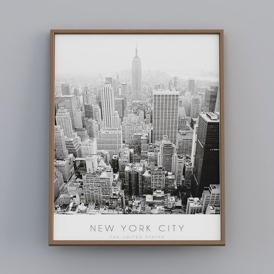 Panoramic View of New York City 3D model