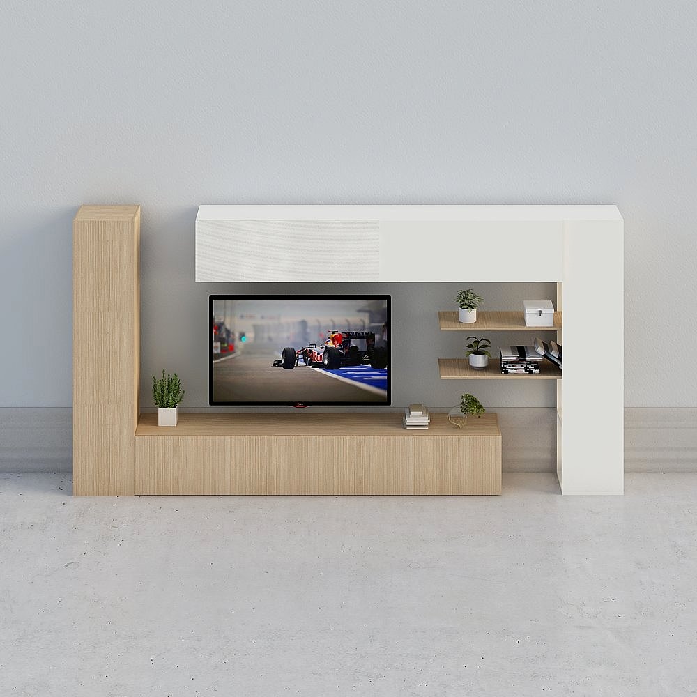 Personalizzazione Completa della Casa - Moderno Semplice Legno di Riso Bianco