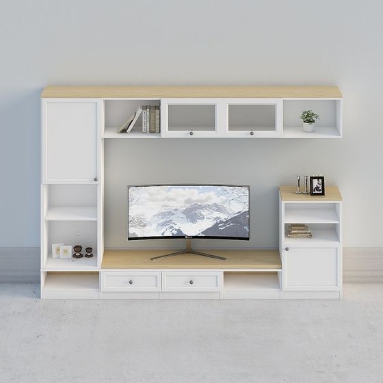 Modern Minimalist TV Cabinet 3D model