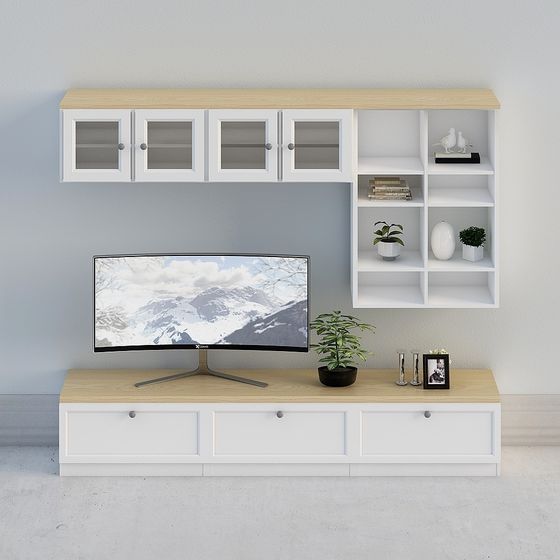 Modern Minimalist TV Cabinet 3D model