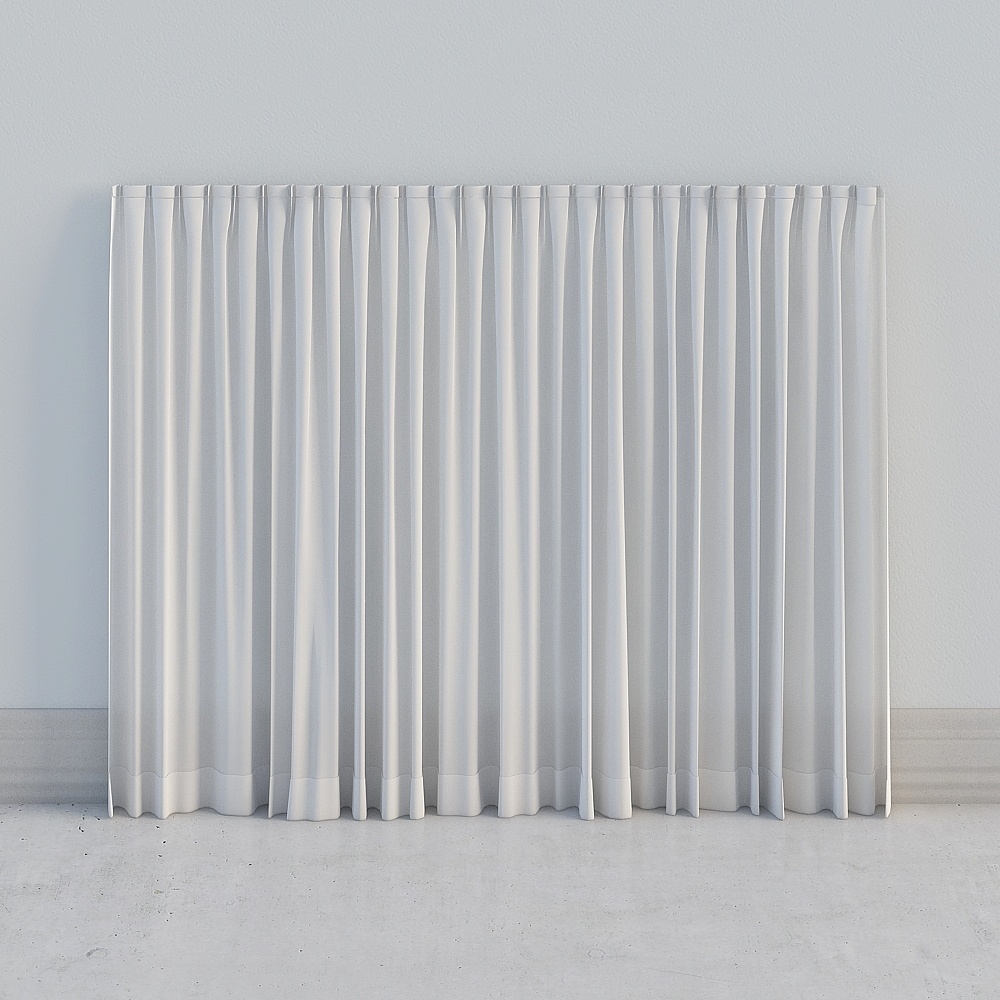 Simple European white Curtains