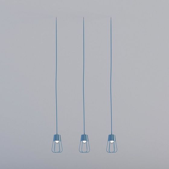 Contemporary Suspension Light Series 3D Model
