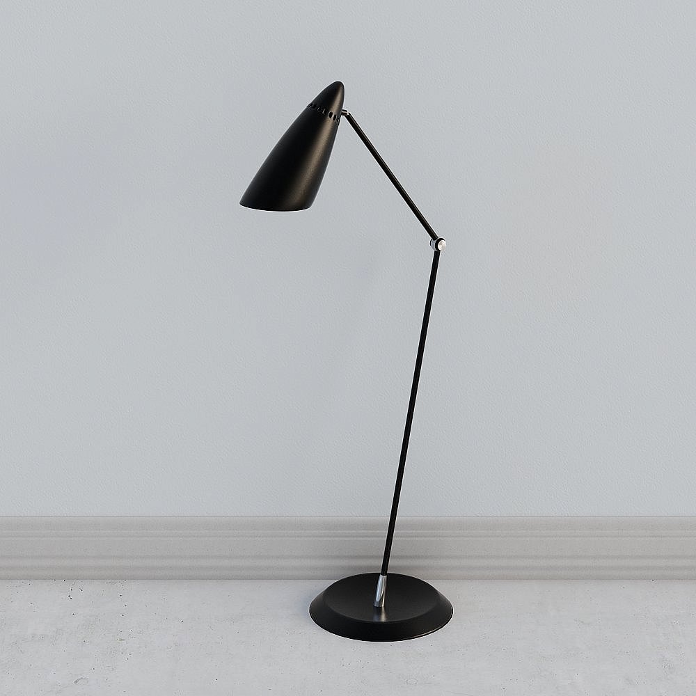 Lámpara de pie negra Jane O