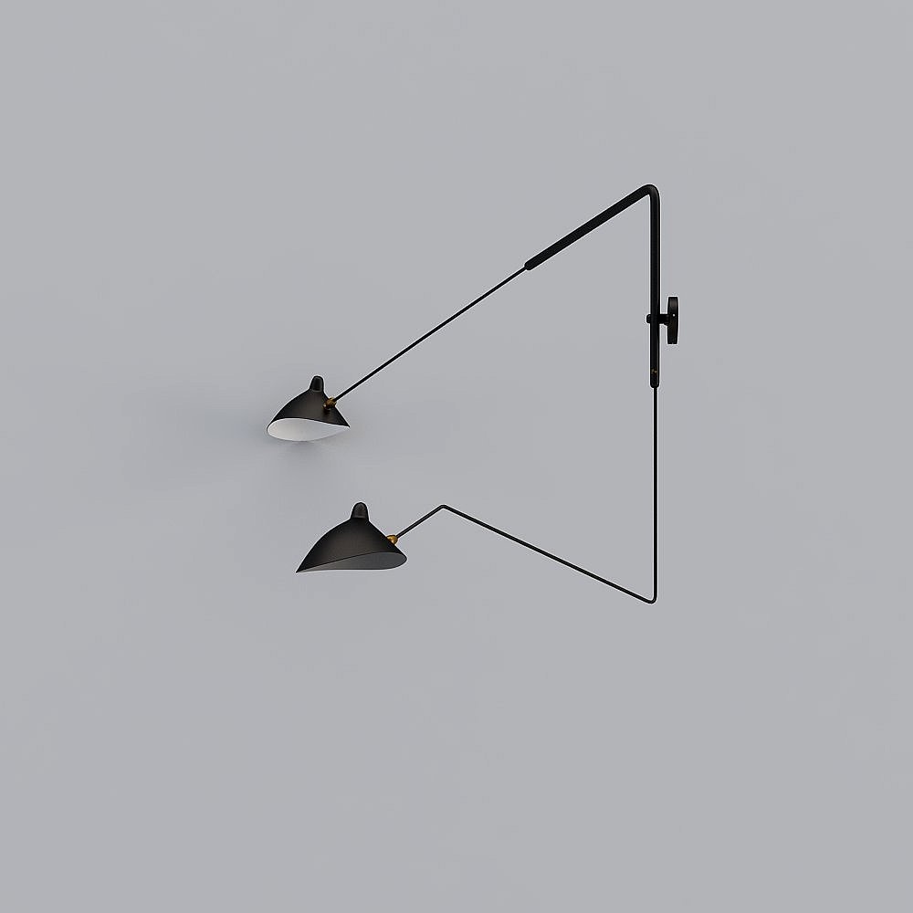 Simple European Black Wall Sconce Wall Lighting