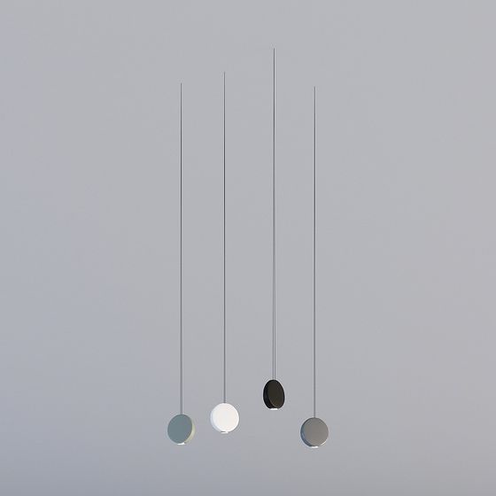Elegant Pendant Light Fixture 3D model for Contemporary Spaces