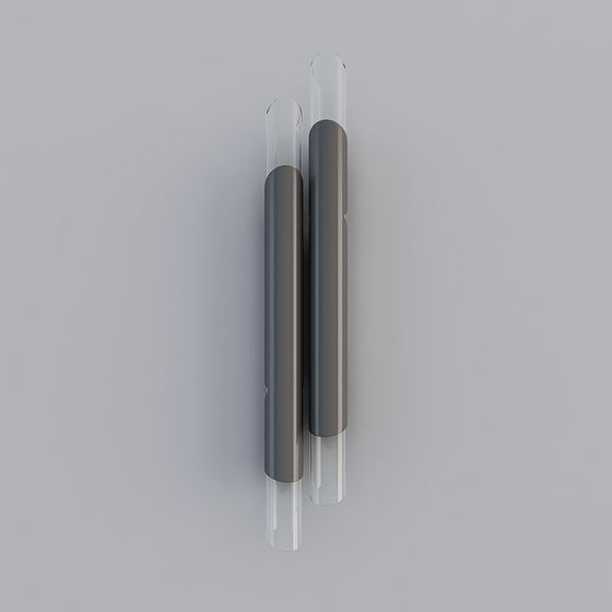 Elegant Minimalist Glass Tube Light 3D Model