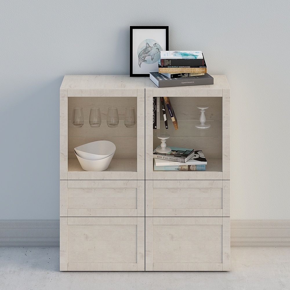 Tủ búp phê trắng hiện đại, Tủ búp phê