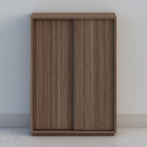 Stylish Low-Polygon Wardrobe 3D model
