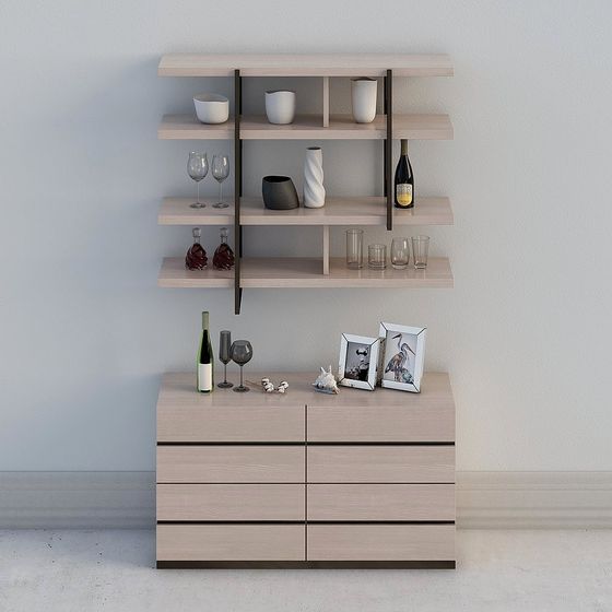 Porta Bottiglie in Legno Moderno