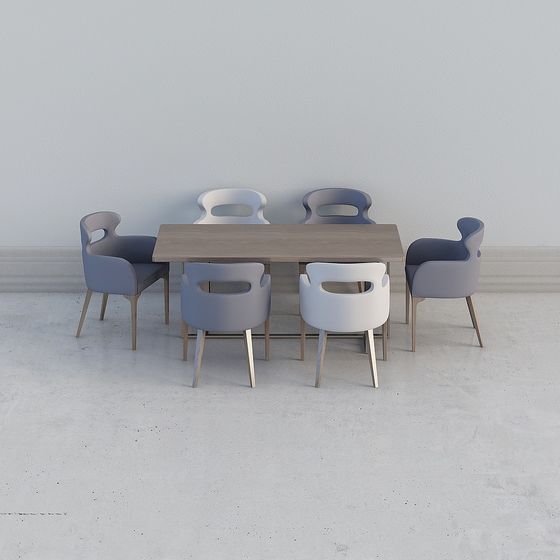 Ensemble de table combinée en bois du restaurant de Jane