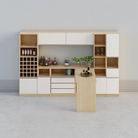 Personalizzazione per tutta la casa - liquori in legno nordico moderno