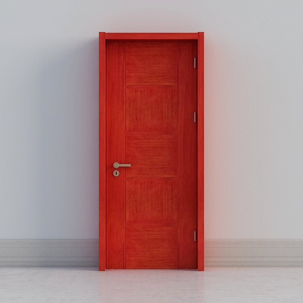 modern red door