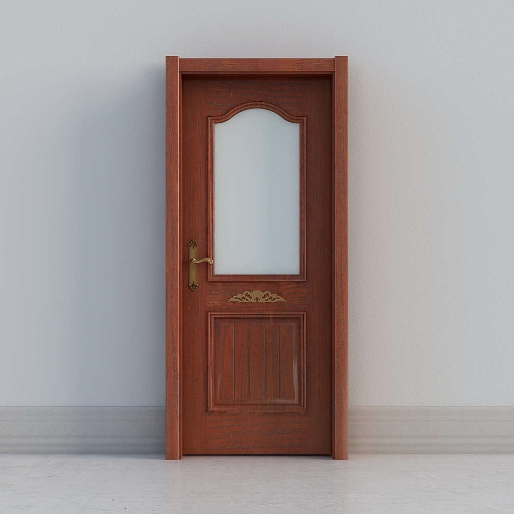 Classic Wooden Door 3D model