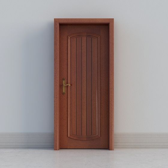 Charming 3D Wooden Door Model for Various Applications