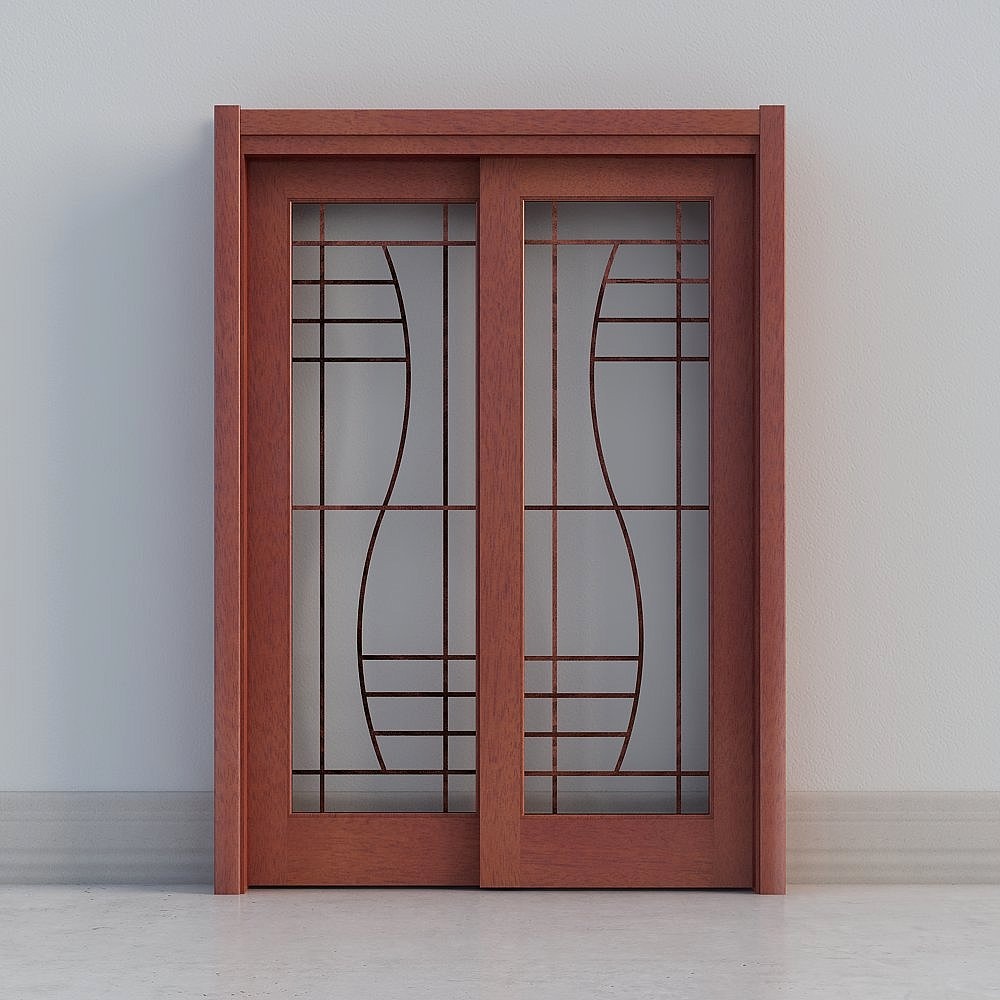 YDTL-002 (90-degree flat line) Yuda wooden door