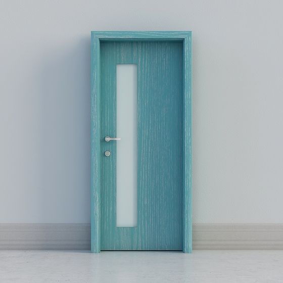 Elegant Low-Poly 3D Door Model for Creative Projects