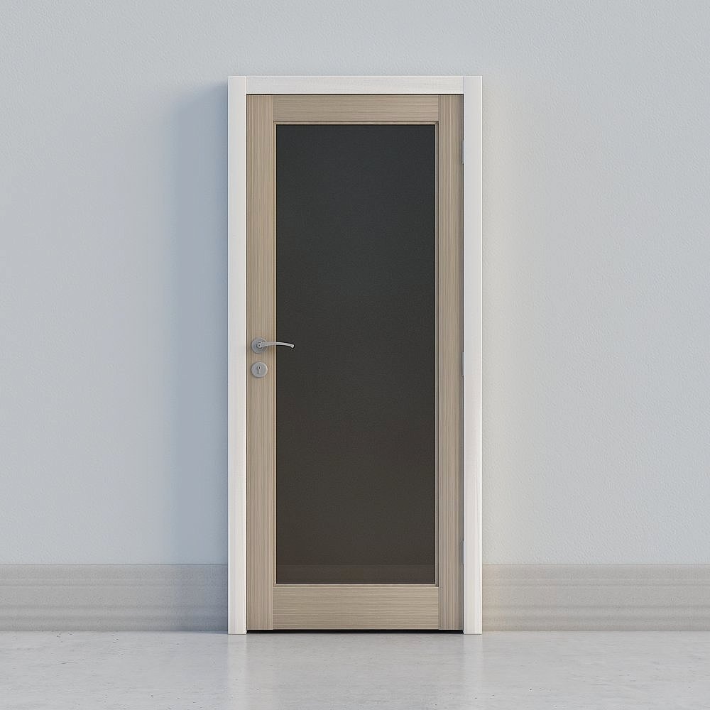 Love space-interior door-autumn wood-colored bathroom doo