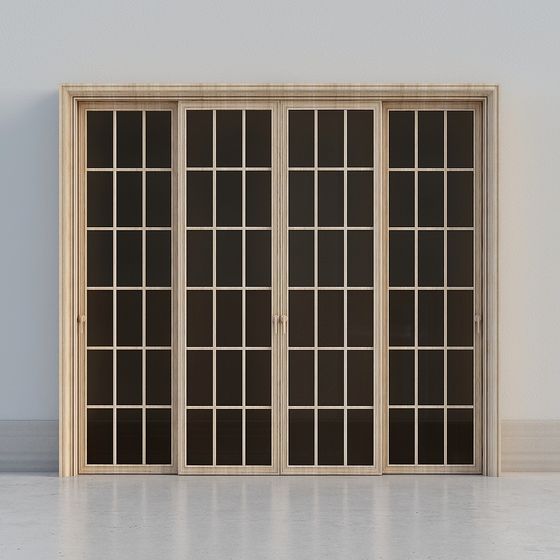 Stylish Low-Poly 3D Door Model for Contemporary Spaces