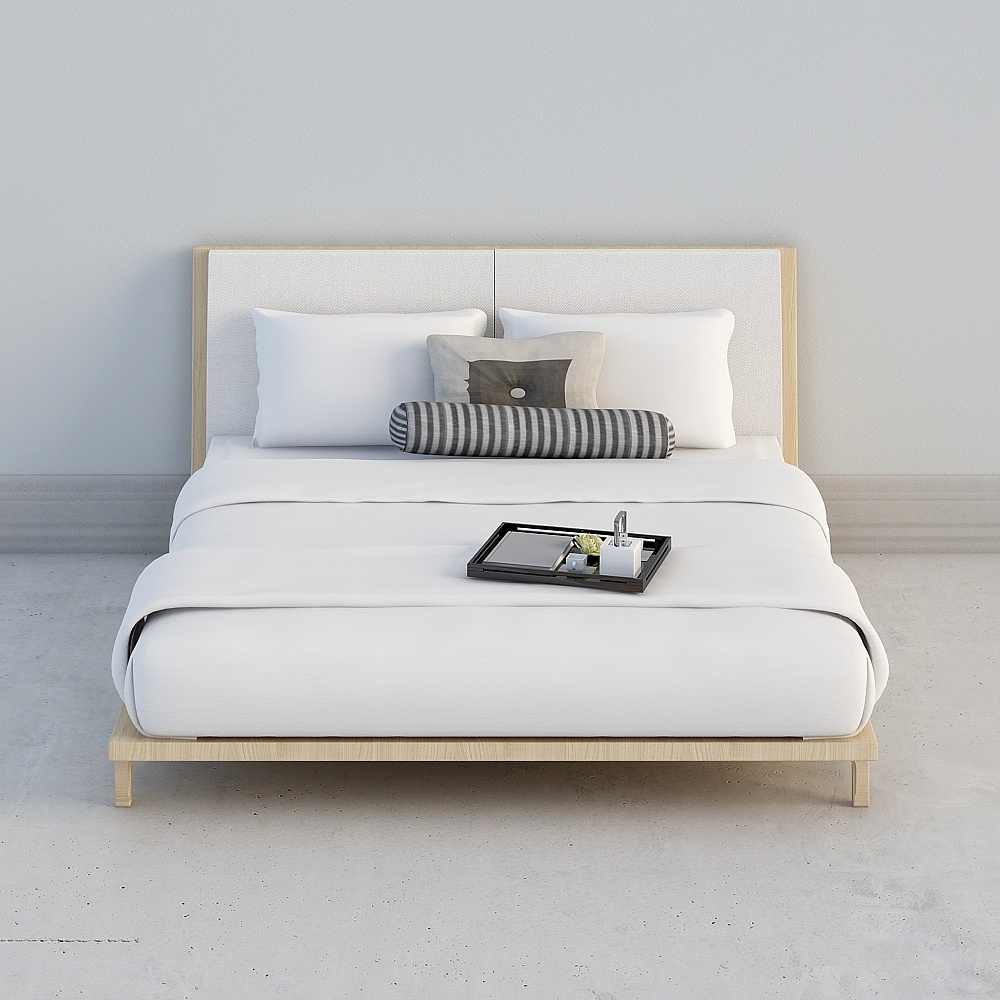 House-model-Chinese-style-bedroom-bed