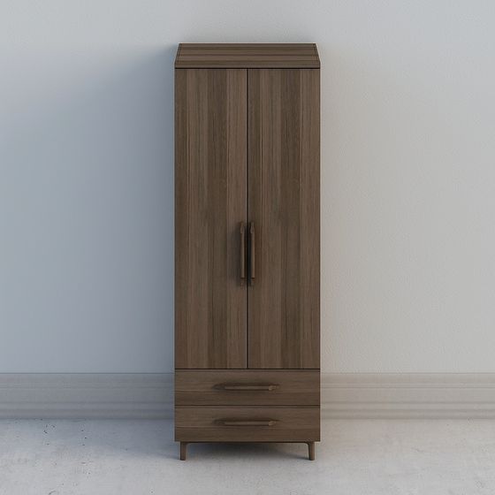 Stylish High Cabinet 3D model for Modern Interiors