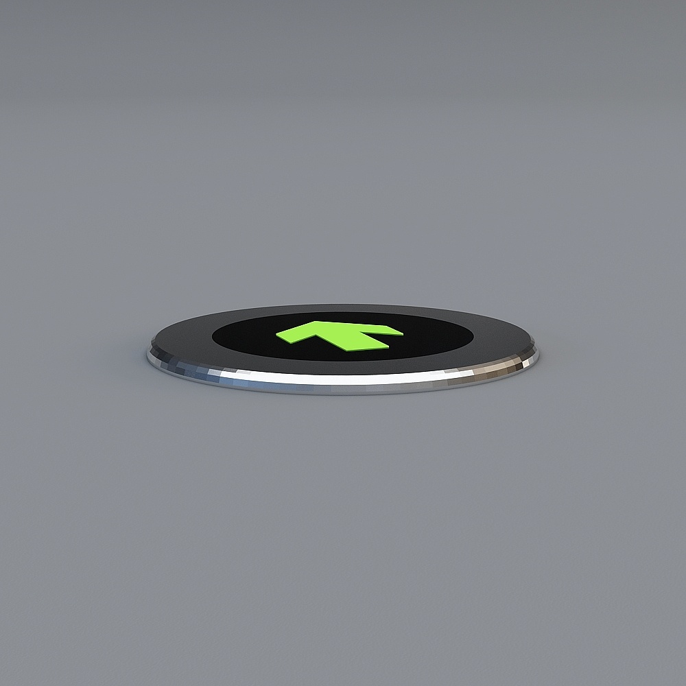 Futuristic Directional Button 3D model