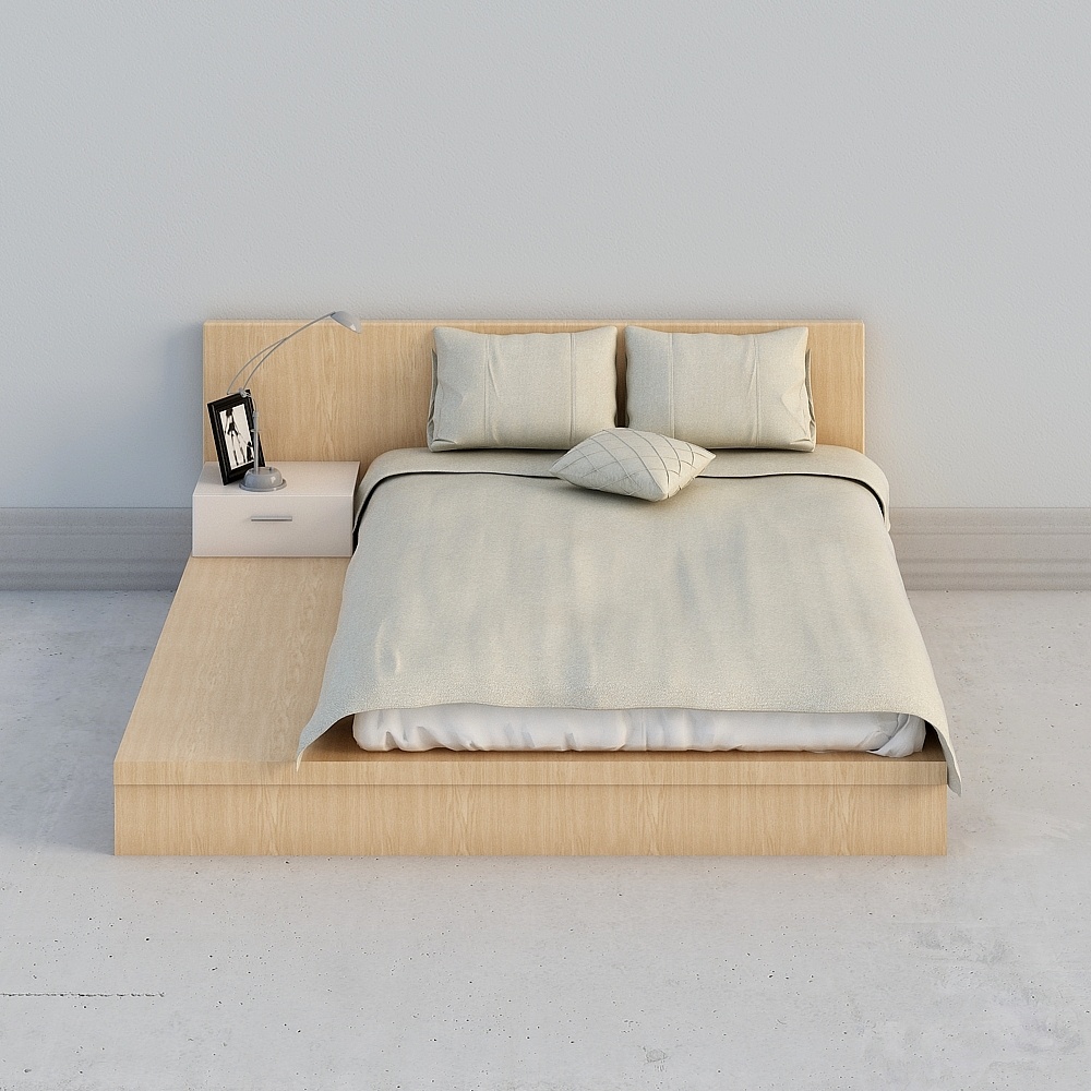 The original colors of the modern Japanese beech tatami bed