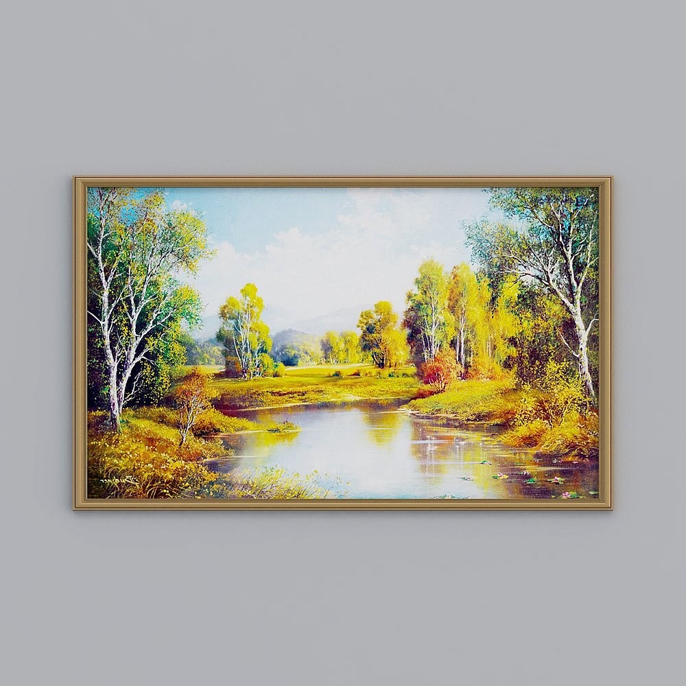 European decorative painting art wind wall decoration