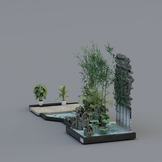 Urban Zen Garden 3D model