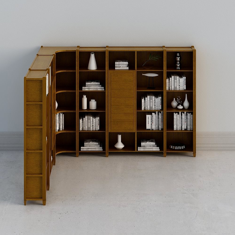 He Mu Ju Mei Qi Libreria Angolare Stile Nordamericano HM2-BK0902A