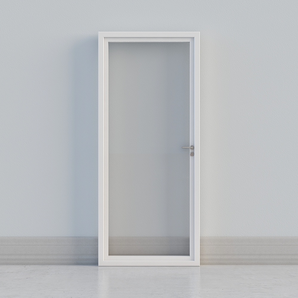極簡白色有窗門
