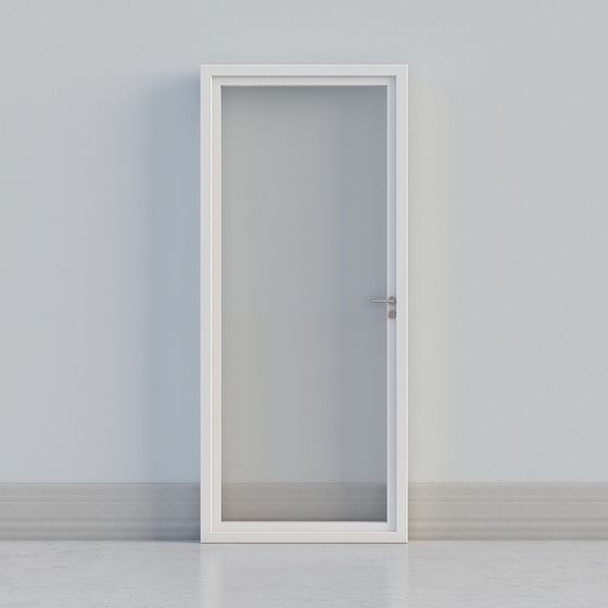 極簡白色有窗門