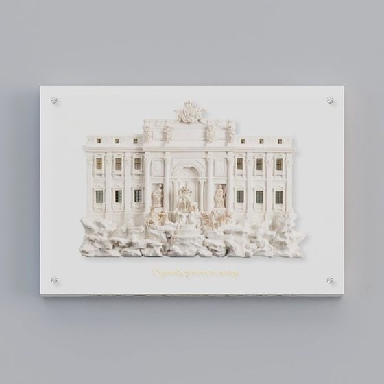 Trevi Fountain 3D model for Creative Projects
