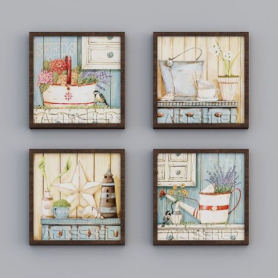 Vintage Garden 3D Model for Nostalgic Scenes