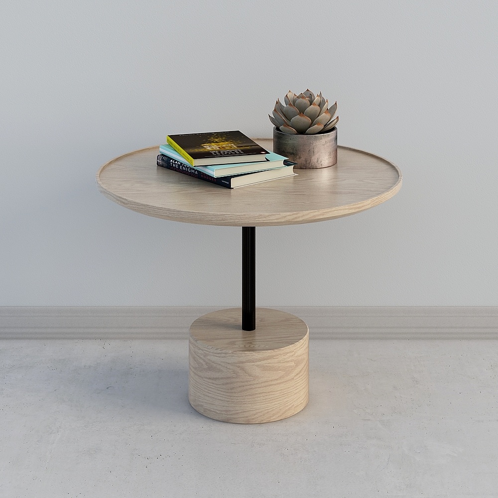 Table d'appoint couleur bois européenne simple