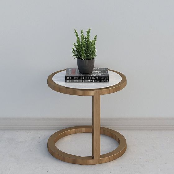 簡歐白色邊幾Side Table
