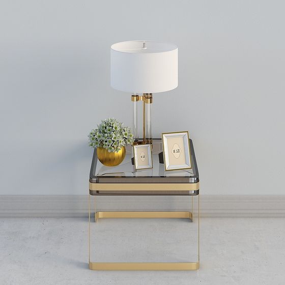 現代黃色邊幾Side Table