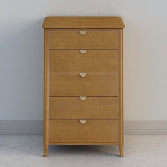 Stylish Minimalist Nightstand 3D Model