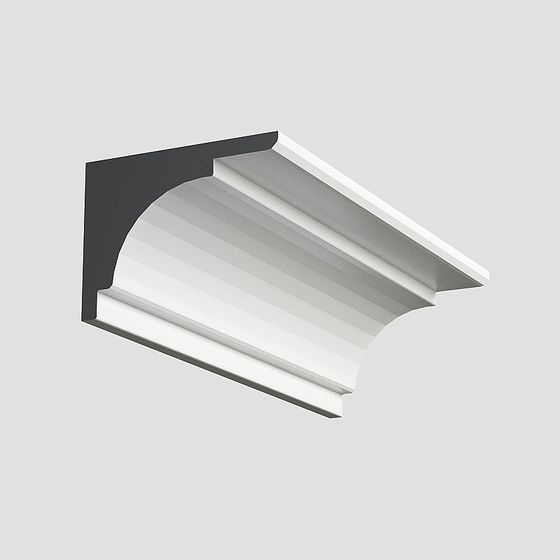 Elegant Crown Molding 3D Model for Modern Design