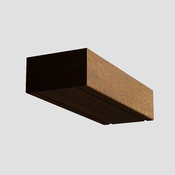 Modern Corner Shelf 3D model