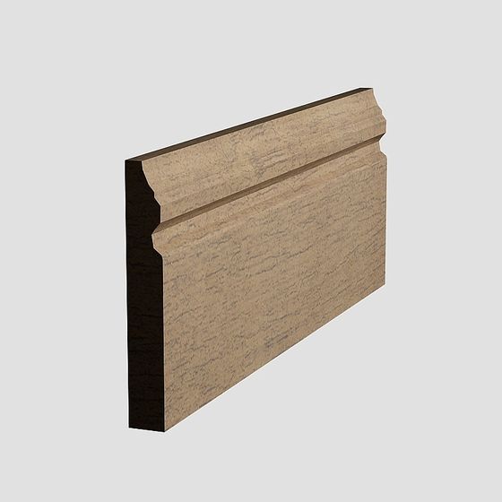 Vintage Wood Textured Decorative Panel 3D model
