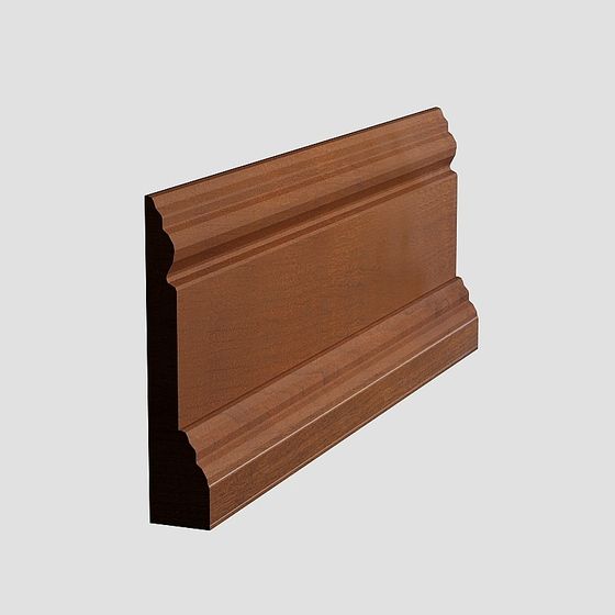 Vintage Wood Molding 3D model