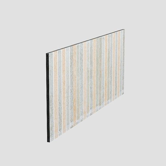 Striped Art Panel 3D model
