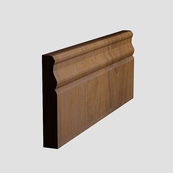 Elegant Wood Trim 3D model for Classic and Modern Spaces