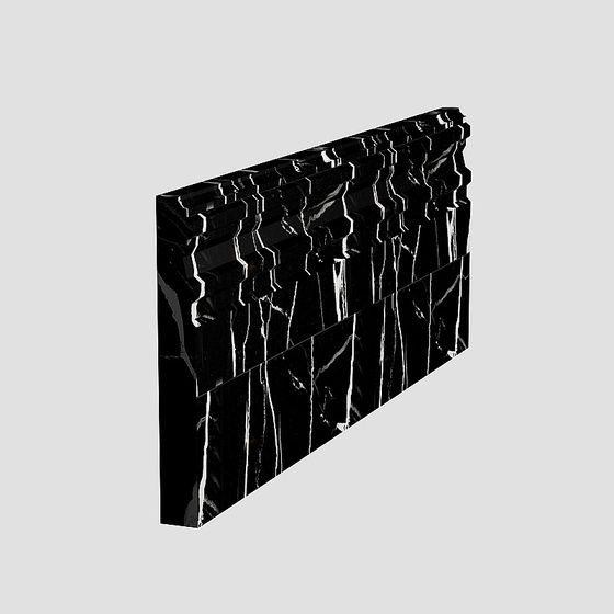 Urban Ruin Wall 3D Model